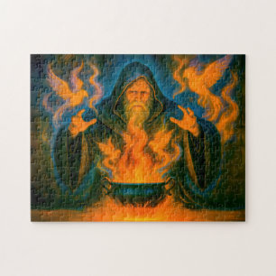 Puzzle Mage de résurrection dans le style de peinture à l