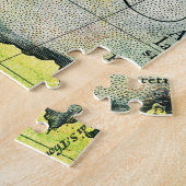 Puzzle Magellans navire Victoria, Antique Carte Océan Pac (Côté)