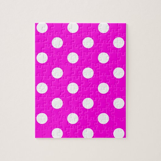 Puzzle Magenta pois #FF00DC (Vertical)