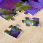 Puzzle Magenta Purple bleu jaune Hydrangeas fleurs (Côté)