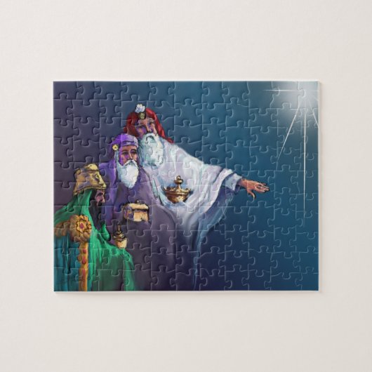Puzzle MAGI TROIS WISEMEN et ÉTOILES par SHARON SHARPE (Horizontal)