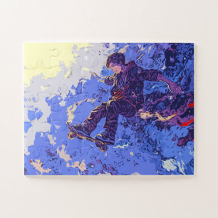 Puzzle Magic Skateboard Ride - Skateboarder