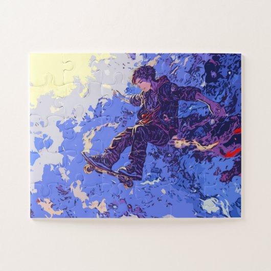 Puzzle Magic Skateboard Ride - Skateboarder (Horizontal)