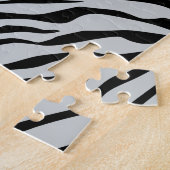 Puzzle Magic Zebra Stripes Click to Customize Grey Color (Côté)