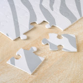 Puzzle Magic Zebra Stripes Click to Customize Grey Color (Côté)