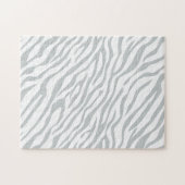 Puzzle Magic Zebra Stripes Click to Customize Grey Color (Horizontal)