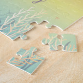 Puzzle Magical Mermaid Kitty Rainbow Glitter Personalized (Côté)