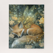 Puzzle Magical sleeping Forest Fox (Vertical)