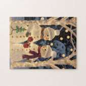 Puzzle Magical Snowman Christmas Lights (Horizontal)