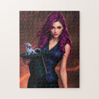 Puzzle Magicien avec petit dragon
