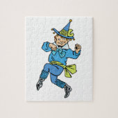 Puzzle Magicien vintage d'Oz, joli garçon munchkin dansan (Vertical)