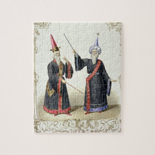 Puzzle Magiciens au carnaval à Berlin, 1836 (couleur (Vertical)