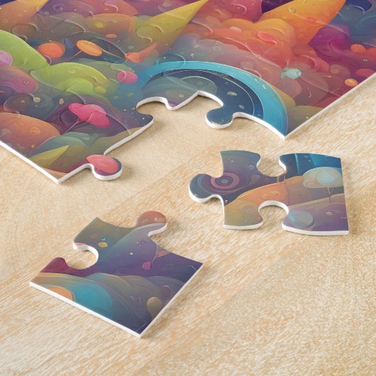 Puzzle Magie colorée Vallée enchantée (Côté)