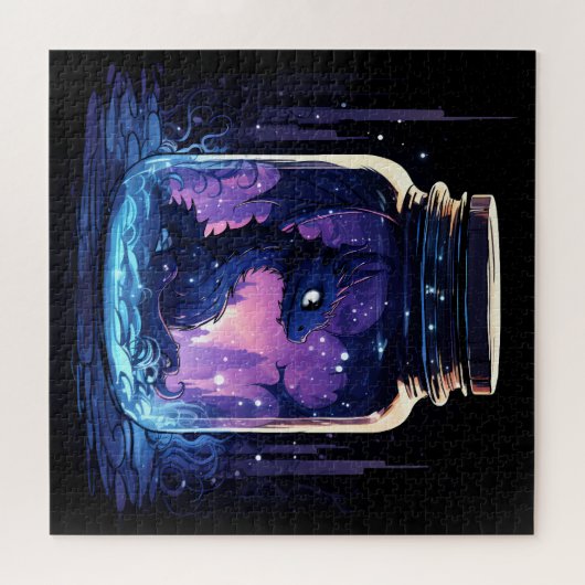 Puzzle Magie dans un pot - Dragon mignon (Horizontal)