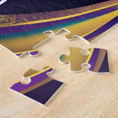 Puzzle Magie de minuit : Eléphant violet et or (Côté)