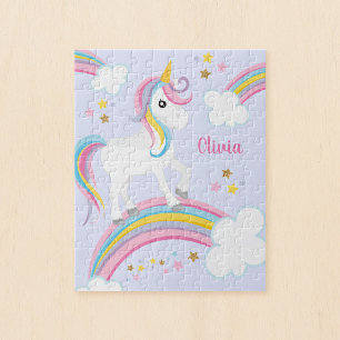 Puzzle Magique Arc-en-ciel Unicorne violet Enfants person