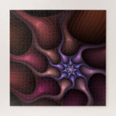 Puzzle Magique brillant Abstrait rayé coloré Fractal (Horizontal)