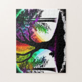 Puzzle Magique multicolore Abstrait et forêt enchantée (Vertical)