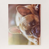 Puzzle Magnifique bulldog français allongé (Vertical)