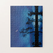 Puzzle Magnifique Ciel de nuit Bleu avec des chevaux et d (Vertical)