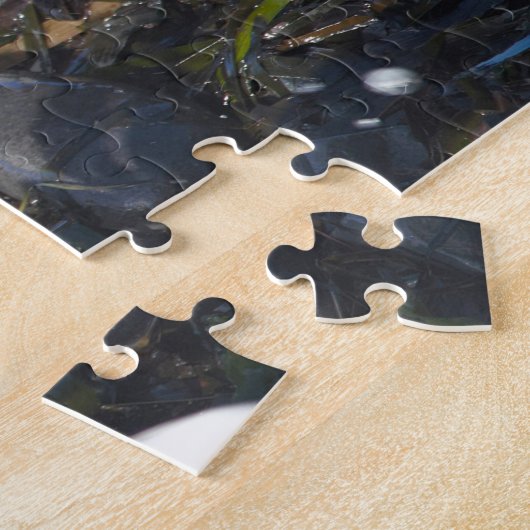 Puzzle Magnifique écureuil en pierre noire dans le Surf (Côté)