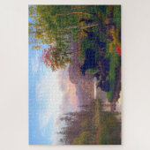 Puzzle Magnifique élan dans un paysage d'automne suédois (Vertical)