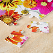 Puzzle Magnifique fleurs rose jaune Accessoires motifs (Côté)