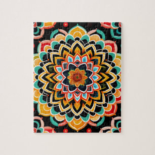 Puzzle Magnifique Mandala Vintage Coloré