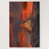 Puzzle Magnifique matterhorn ciel rouge paysage (Vertical)