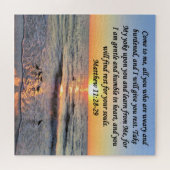 PUZZLE MAGNIFIQUE MATTHEW 11:28 DESIGN PHOTO SUNRISE (Horizontal)