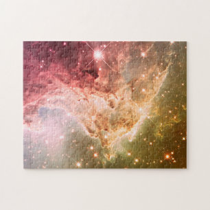 Puzzle Magnifique Nébuleuse Ombrée Rose Orange Onirique