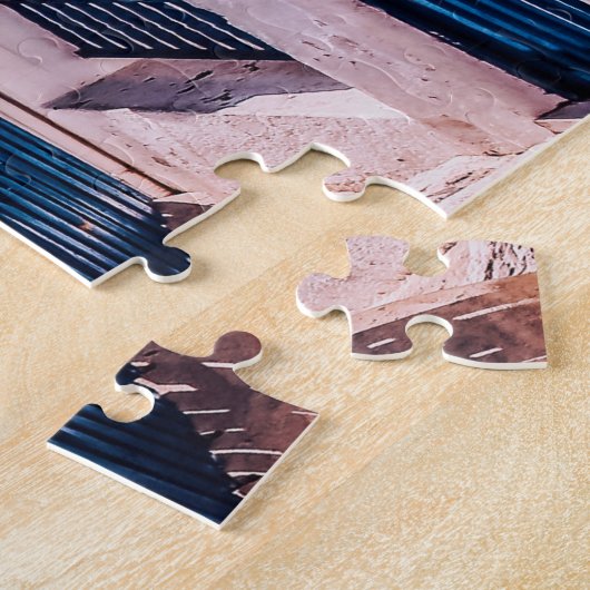 Puzzle Magnifique Santorin coloré (Côté)