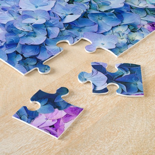 Puzzle Magnifiques fleurs d'hydrangée (Côté)