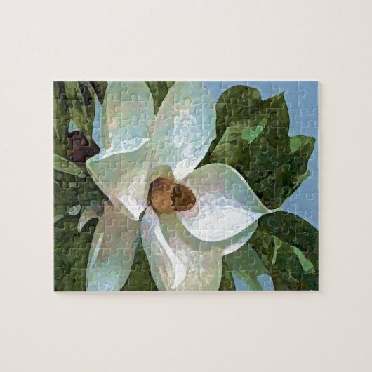 Puzzle Magnolia en fleurs blanches (Horizontal)