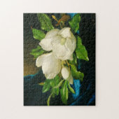 Puzzle Magnolia géant sur Blue Velvet Flowers Heade Puzzl (Vertical)