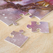 Puzzle Magnolia rose-pourpre en floraison - Fleur de prin (Côté)