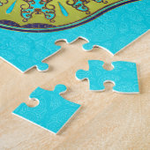 Puzzle Main colorée de Hamsa avec Paisley (Côté)