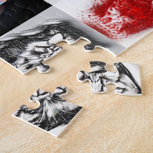 Puzzle Main Coon Art Collage Tendances funky (Côté)