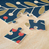 Puzzle Main de Noël Vintage dessinée sans couture (Côté)