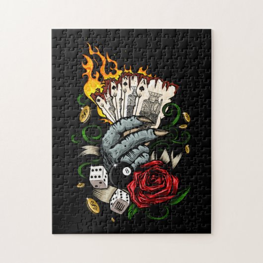 Puzzle Main Des Cartes (Vertical)