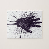 Puzzle Main grunge avec des gestes (Horizontal)