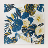 Puzzle Main Tropicale tirée : Motif créatif sans couture (Horizontal)