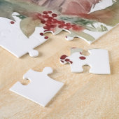 Puzzle Maine Coon Chat Noël Wreath Festive Kitten (Côté)