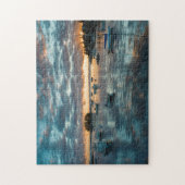 Puzzle Maine, Newagen, port du coucher de soleil 1 (Vertical)