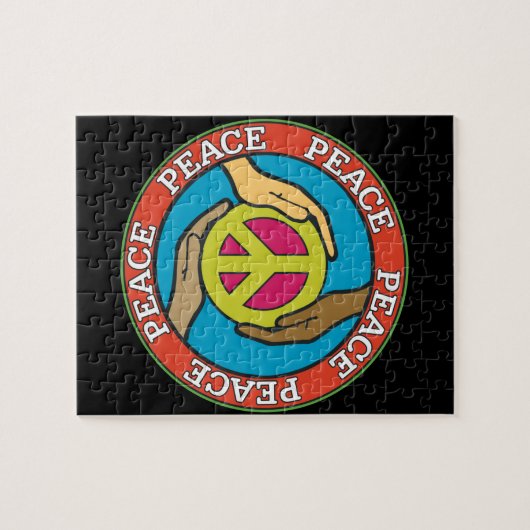 Puzzle Mains de paix (Horizontal)