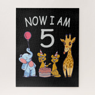 Puzzle Maintenant, j'ai 5 ans 5e anniversaire au Zoo