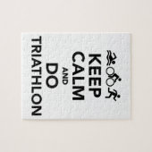 Puzzle Maintenez calme et faites le triathlon (Horizontal)