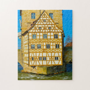 Puzzle Mairie de Bamberg Fachwerkhaus Allemagne.