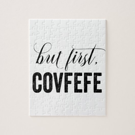 Puzzle Mais d'abord, COVFEFE (Vertical)