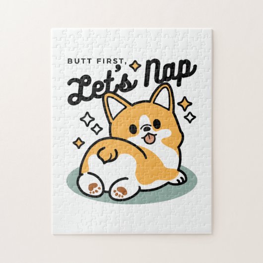 Puzzle Mais d'abord, Nappons - mignon Caricature à bouton (Vertical)